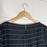 RALPH LAUREN Black Striped Split Sleeve Jewel Neck Jumpsuit Size 4 Photo 7