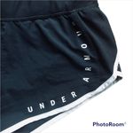 Under Armour  Black Fitted Logo Lined Running Track Shorts Panty Attached Sz. XS Photo 1