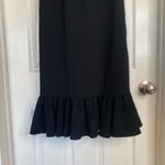 Cinq à Sept CINQ A SEPT Opalina Ruffle Black Dress Size 2 LBD Party Cocktail Sexy Photo 5