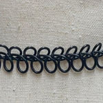 Claires Goth Black Curly Wired 90s Metal Choker Punk Emo Necklace Photo 0