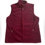 Karen Scott Women's Karin Scott Sport Fleece Vest Burgundy L Photo 2