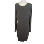 KAIA Collective Gray Ribbed Knit Bodycon Dress with Cutouts Size XXL Photo 2