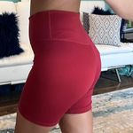 Nike Red Women’s Biker Shorts Photo 2