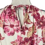 Old Navy Small Top Floral Adjustable Halter Neck Keyhole V-Neck Sleeveless Multi Photo 4