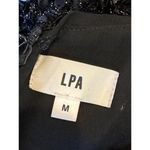 LPA  Dress Women Medium Black‎ Sequins Long Puff Sleeve Sheath Francisia Mini Photo 11