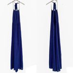 Revolve Maxi Dress Wedding Formal Sequins Blue Halter  Size 12 Photo 8