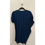 Athleta Threadlight Asymmetrical Navy Blue Tee Photo 3