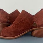 Sofft Carleigh Brick Leather Peep Toe Cutout Sandal Booties Brown Size 6 Photo 5