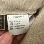 Fendi Vintage A-Line Twill Ramie Skirt Beige Size 6 Photo 4