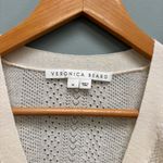Veronica Beard  Kirka Henley Pullover Sweater in Ivory M Photo 8