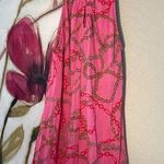 NY&C Pink Halter Tank Top Gold Chain Print Mobwife Size XS Photo 0