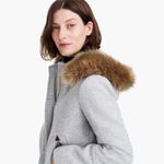 J.Crew New Chateau Parka Italian Wool Stadium Cloth Coat Jacket Heather Gray 00 Photo 1