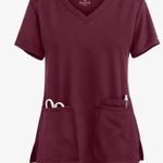 MedCouture scrub top wine purple Photo 2
