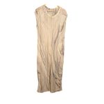 Raquel Allegra Womens Linen Blend Marble Print Beige Maxi Tank Dress Size Tan Size XS Photo 1