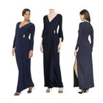 Lauren Ralph Lauren Black Long Sleeve Evening Gown Size 6 Formal Photo 12