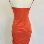 A'Gaci A’Gaci Orange Strapless Dress Photo 2
