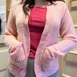 The Comfy Cute and Pastel Pink Knitted Sweater with Pockets Photo 4