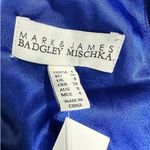 Badgley Mischka Mark & James By  Keyhole Side Tie Neck Jumpsuit Blue Sz 4 NWT Photo 4