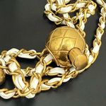 Unbranded Ivory White Quilted Faux Leather Chain Mini Bag Photo 12