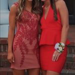 Clarisse  Semi Formal Red Dress Photo 3