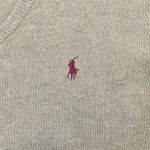 Ralph Lauren NWOT Men’s Polo  V-Neck Lambs Wool  Sweater Beige Size M Photo 1