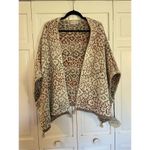 Knox Rose  nwt ombré animal print cape sweater  s Photo 2