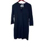 Burberry Brit black 100% wool long sleeve mini dress sz 8 Photo 2