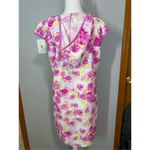 Betsey Johnson  Floral Hooded Swim Cover Up Pink‎ Rose Blossom size M BIN R Photo 3