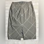 EXPRESS Gray Checkered Pencil Skirt Photo 1