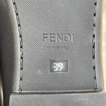 Fendi pyramid-stud black leather flats loafers moccasins size IT 39 US 9 Photo 10