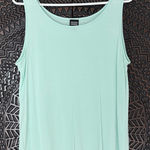 Eileen Fisher Silk Shell Tank Top L Mint Green Pastel Minimalist Coastal Capsule Photo 0