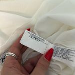 ZARA  White Ruffled One Shoulder Top Photo 10