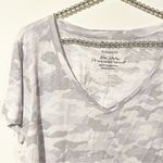 Torrid Plus Size 2X Classic Fit Grey Camouflage V Neck Short Sleeve T-shirt Photo 1
