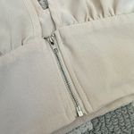 SheIn Ruched deep V plung front and back long-line crop top Photo 6