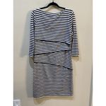 J. McLaughlin  Dress Womens M Long Sleeve Midi Layered Catalina Stretch Stripe‎ Photo 1