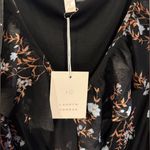 LC Lauren Conrad NWT  Black Floral Long Sleeve Dress size small Photo 2