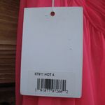 Anthropologie Mac Duggal Ruffle Tiered Cut Out Chiffon Gown 67911 Hot Pink Size  4 Photo 15