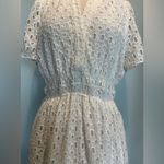 Anthropologie The Somerset Collection Eyelet Edition White Maxi Dress size XL Photo 9