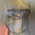 We The Free Free People with Love Blue Denim Shirt, Small Photo 6