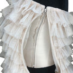 Haute Hippie Cream Tiered Ruffle Dress - Size Small Photo 5