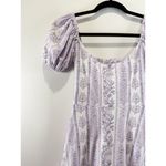Smith & Quinn Womens Dress Purple Maxi Floral Puff Sleeve Tiered A Line Boho XS Photo 6
