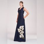 Kay Unger Aurelia Gown Dress Dark Navy Photo 3