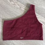 Set Active  One-Shoulder Bra Ribbed Photo 0