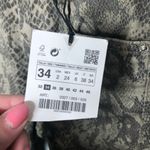 ZARA NWT  snakeskin straight leg skinny jeans Photo 2