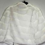 Tahari  White Faux Fur Shawl NWT size large Photo 1