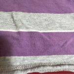 Guess  Jeans Baby Tee Womens M Pink Gray Stripe Cotton Fitted Y2K Style Retro Top Photo 5