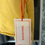 Yellow Cropped Polo Sweatshirt with Long Sleeves Size 2X Photo 3