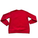 Boutique Womens Pullover Sweatshirt Red Paris Crew Neck Long Sleeve Tunic Length Large Photo 3