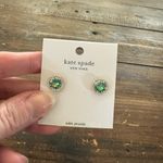 Kate Spade NWT “Bright Ideas” emerald stud earrings Photo 1