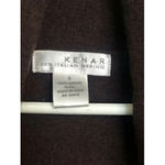 Kenar  Womens Long Slee Open Wrap Cardigan Sweater Italian Merino Wool Brown Sz S Photo 4